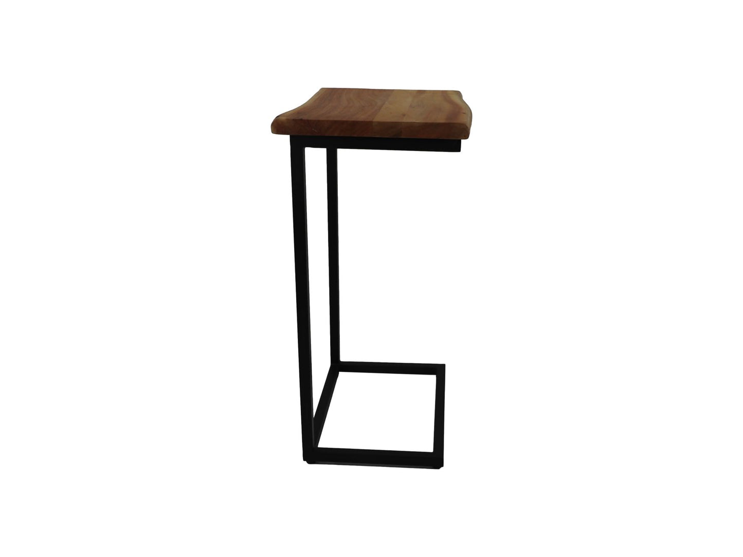 Table d'appoint Read Live Edge - 38x30x65 - Naturel/noir - Acacia/fer