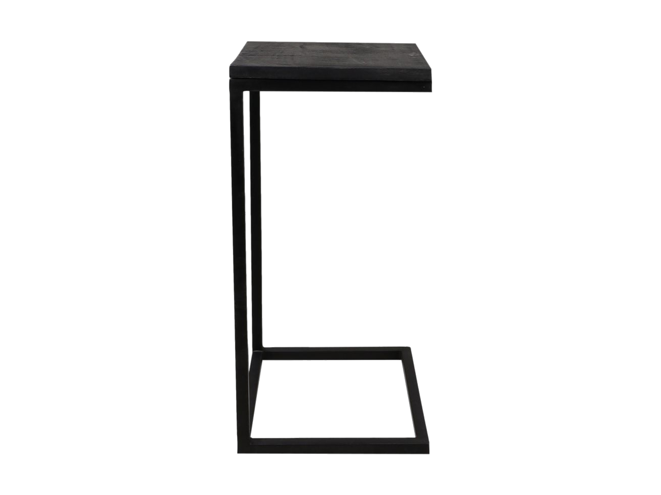 Table d'appoint Read - noir - bois de manguier/fer