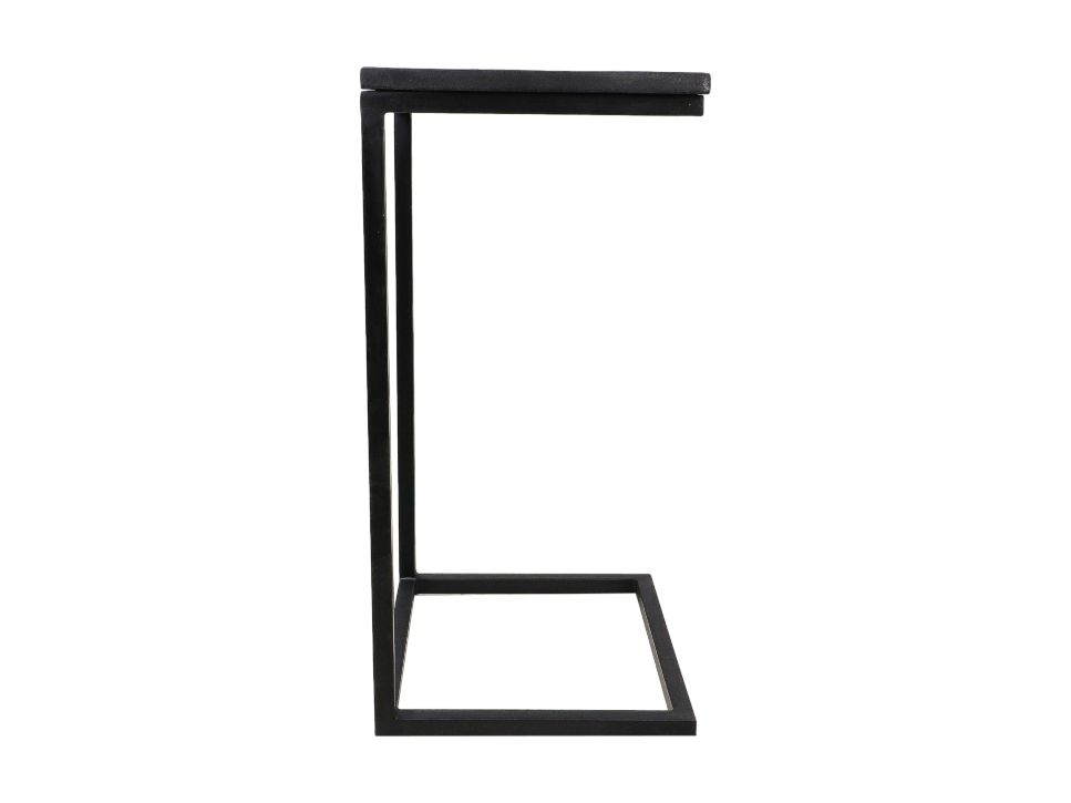 Table d'appoint Read - noir - bois de manguier/fer