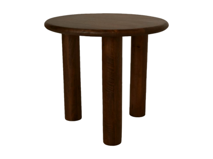 Table d'appoint ronde / 50x50x45 - marron - Bois de manguier