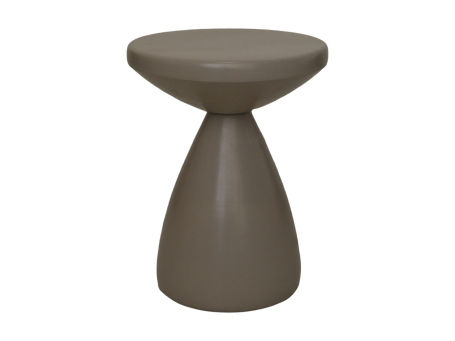 Table d'appoint ronde - ø36x48 - Taupe - métal