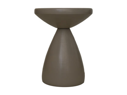 Table d'appoint ronde - ø36x48 - Taupe - métal