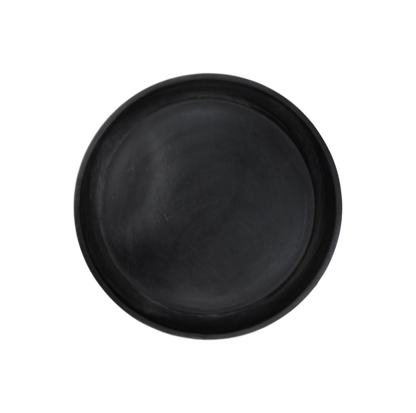 Table d'appoint Ventura - ø50 cm - noir - bois de manguier/fer