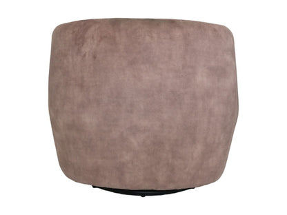 Fauteuil pivotant - beige/noir - Adore 10 - Velours/métal