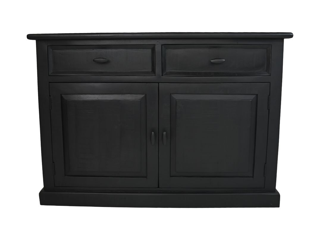 Buffet Provence - 130x45x90 - noir - pin