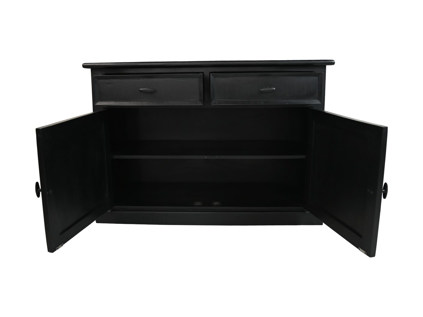 Buffet Provence - 130x45x90 - noir - pin