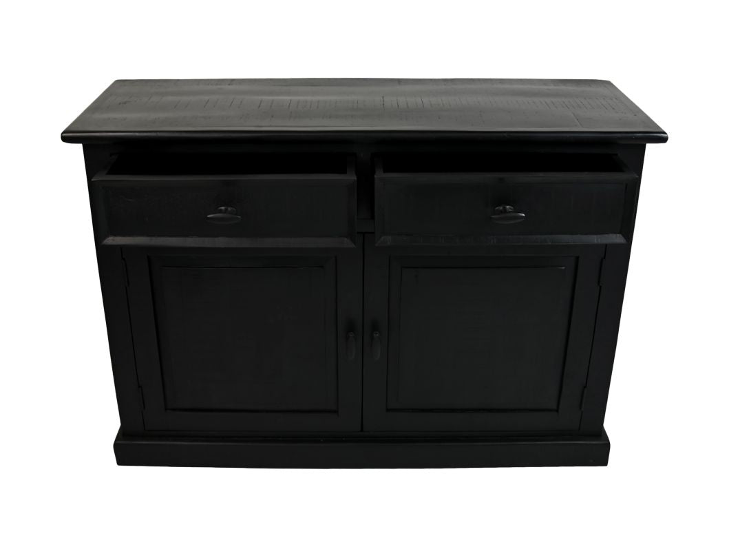 Buffet Provence - 130x45x90 - noir - pin