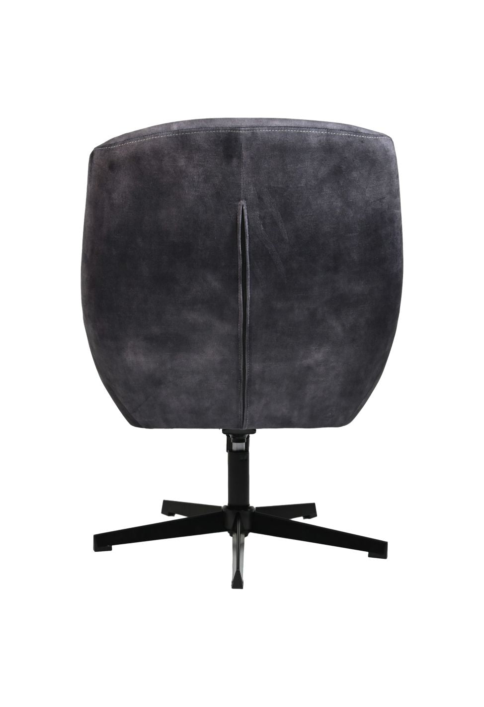 Fauteuil Cleveland - 75x73x88 - Gris/noir - Adore/métal