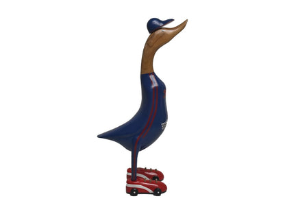 Canard de course Formule 1 - 25x18x48 - Naturel/bleu/rouge - Teck/bambou