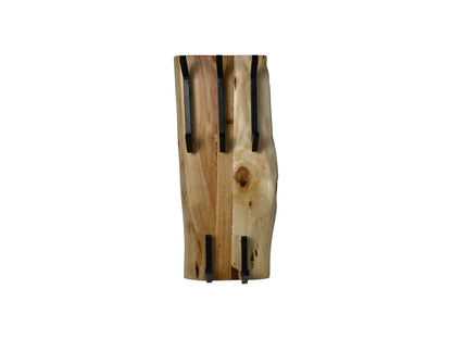 Porte-manteau Live Edge - 25x13x60 - Naturel - Bois d'acacia/métal