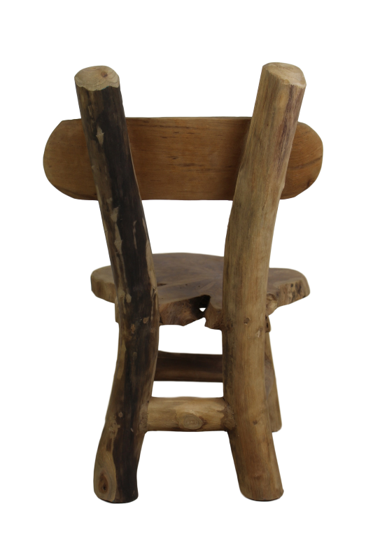 Chaise haute Flintstone - vieux teck