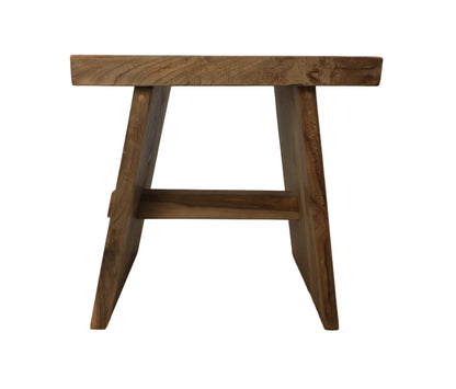 Tabouret - 45x35x45 - Naturel - Teck