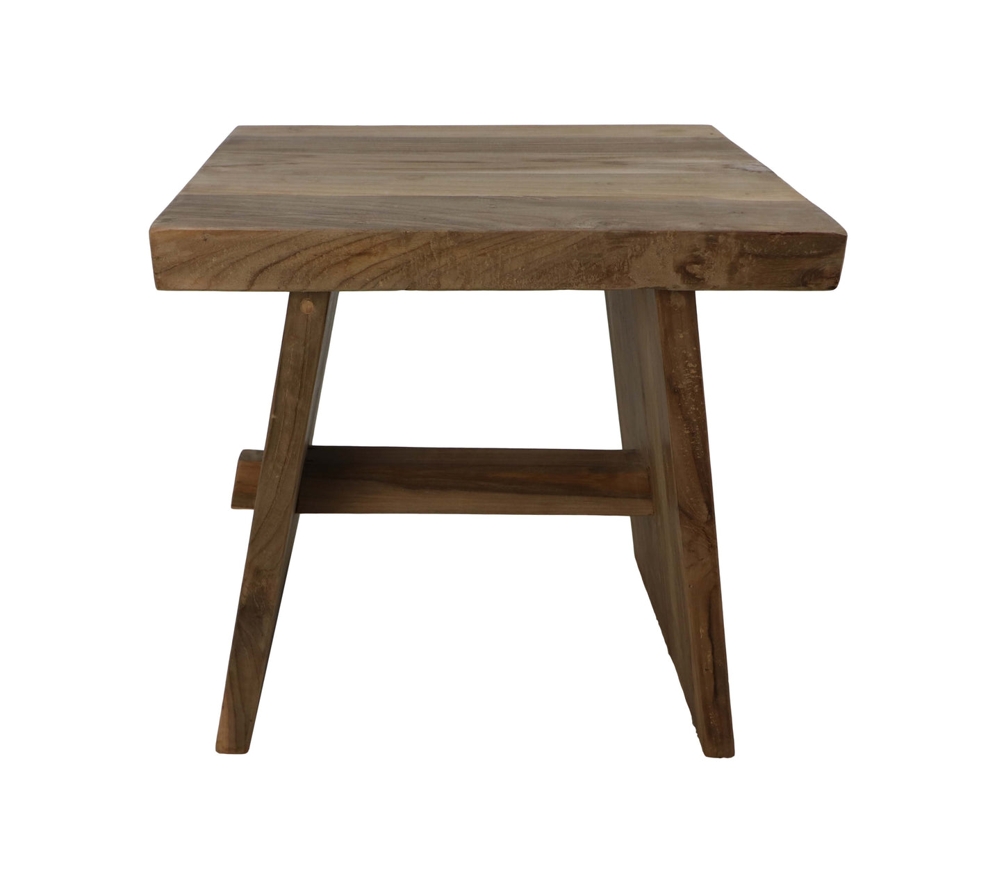 Tabouret - 45x35x45 - Naturel - Teck