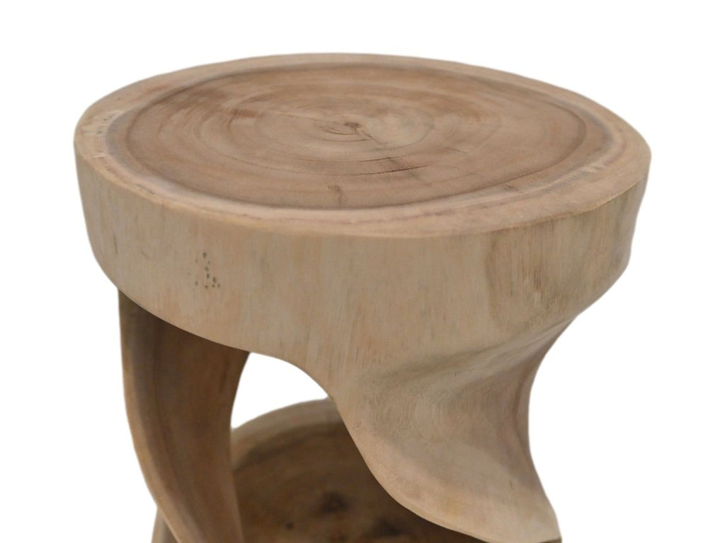 Tabouret rond - 30x30x44 - naturel - Munggur