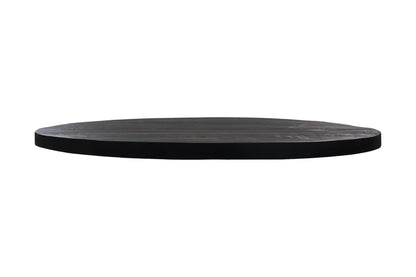 Plateau de table basse ovale - 120x80x4,5 - Noir - Bois de manguier