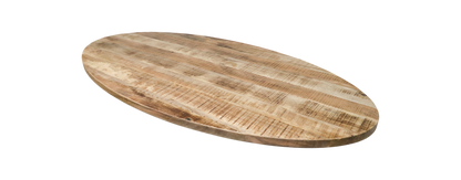 Plateau de table ovale - 200x100x4 - Naturel - Bois de manguier