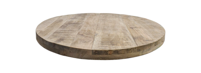 Plateau de table ovale Portland - 220x110x5 - Naturel - Bois de manguier