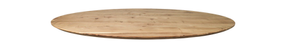 Plateau de table ovale Zurich - 180x100x3,8 - Naturel - Bois d'acacia