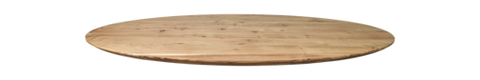 Plateau de table ovale Zurich - 220x110x3,8 - Naturel - Bois d'acacia