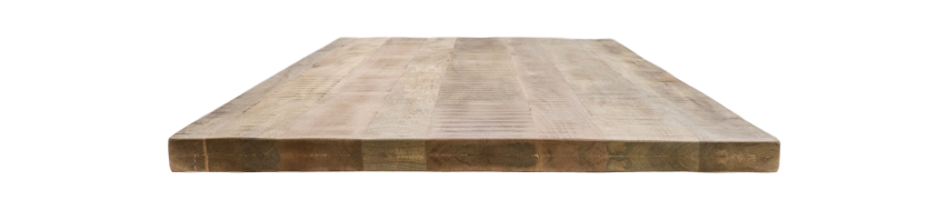 Plateau de table rectangulaire Portland - 180x90x5 - Naturel - Bois de manguier