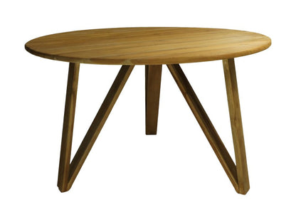 Table à manger ronde - ø120x75 - Naturel - Teck