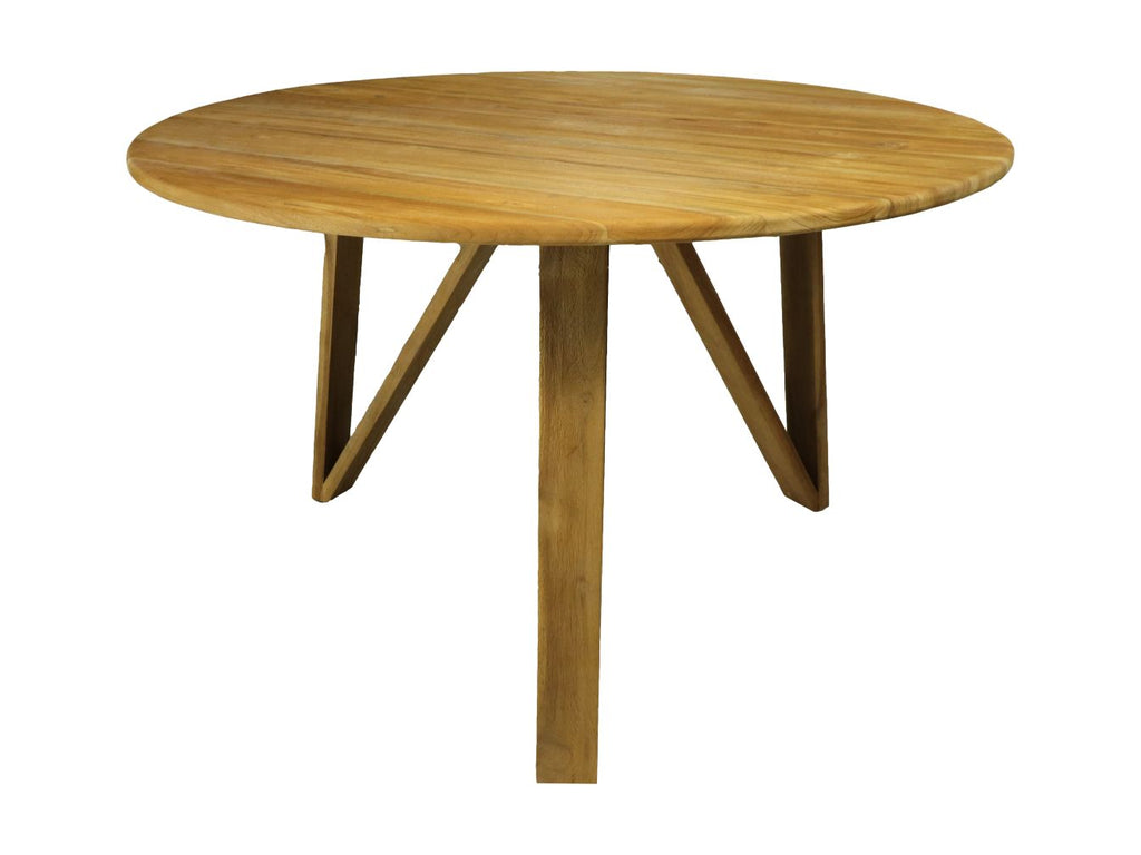 Table à manger ronde - ø120x75 - Naturel - Teck