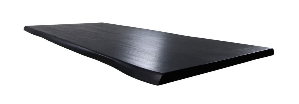 Collection HSM - Plateau de table rectangulaire Live Edge - 220x100x5 - Noir - Acacia