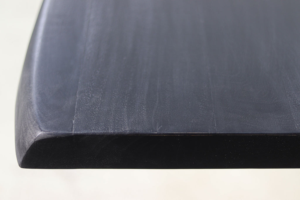 Collection HSM - Plateau de table rectangulaire Live Edge - 220x100x5 - Noir - Acacia