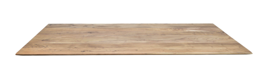 Plateau de table Zurich rectangulaire - 200x100x3,8 - Naturel - Bord suisse - Bois d'acacia