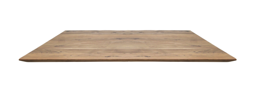 Plateau de table Zurich rectangulaire - 75x75x3,8 - Naturel - Bord suisse - Bois d'acacia