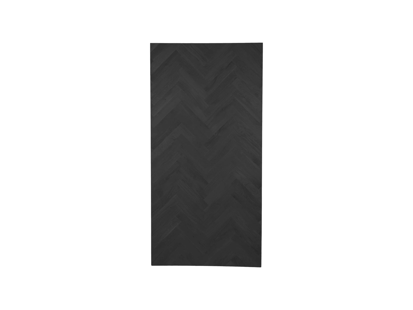 Plateau de table Fishbone Rectangle - 200x100x4 - Noir - Chêne