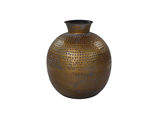 Vase Padua Large - ø40x45 - Laiton or antique / gris - Métal