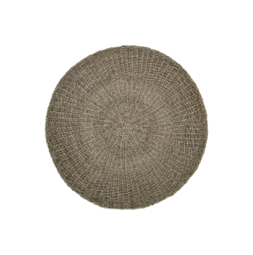 Tapis - ø120 cm - raphia/jonc de mer - naturel