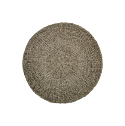 Tapis - ø120 cm - raphia/jonc de mer - naturel