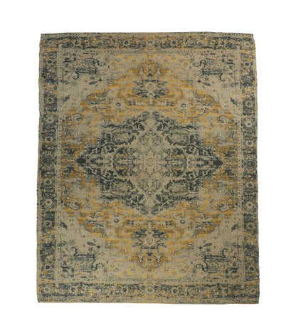 Tapis Vintage - 120x180 - Jaune/gris/bleu/vieux rose/ - Polyester